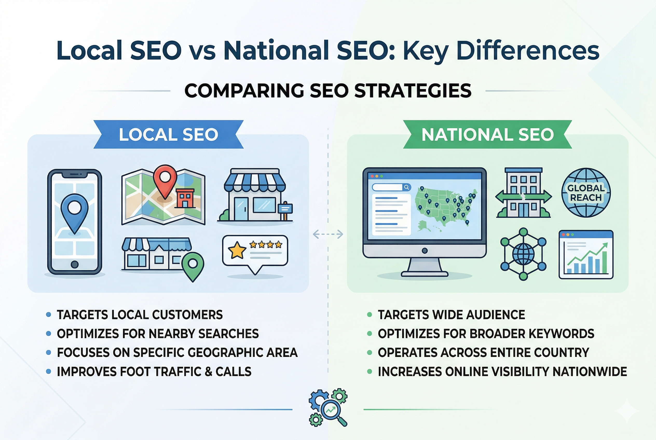 Local SEO vs National SEO